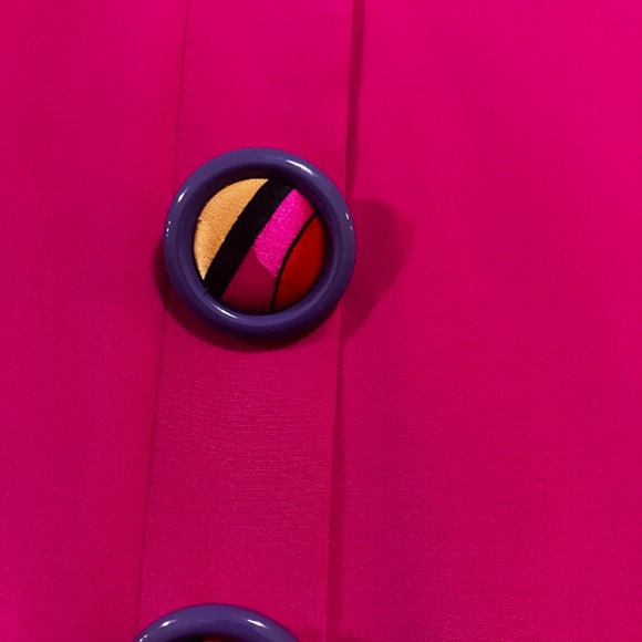 Papell Pucci inspired 100% silk fuchsba Barbie doll pink.Yes - Picture 6 of 10